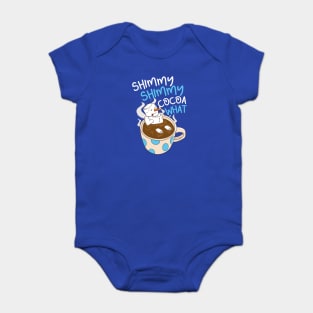 Shimmy Shimmy Cocoa What // Funny Hot Cocoa Snowman Cartoon Baby Bodysuit